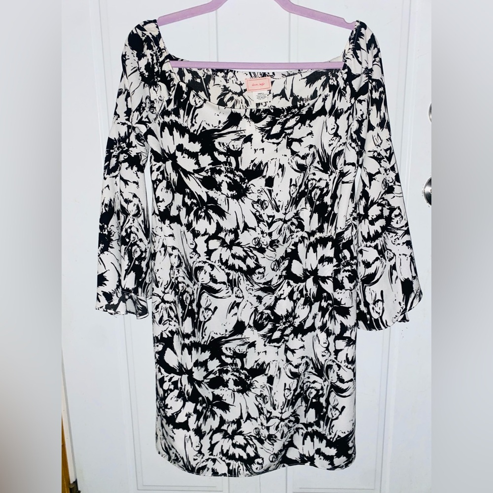 love...ady Black and White Asymmetrical Dress~GORGEOUS NWT